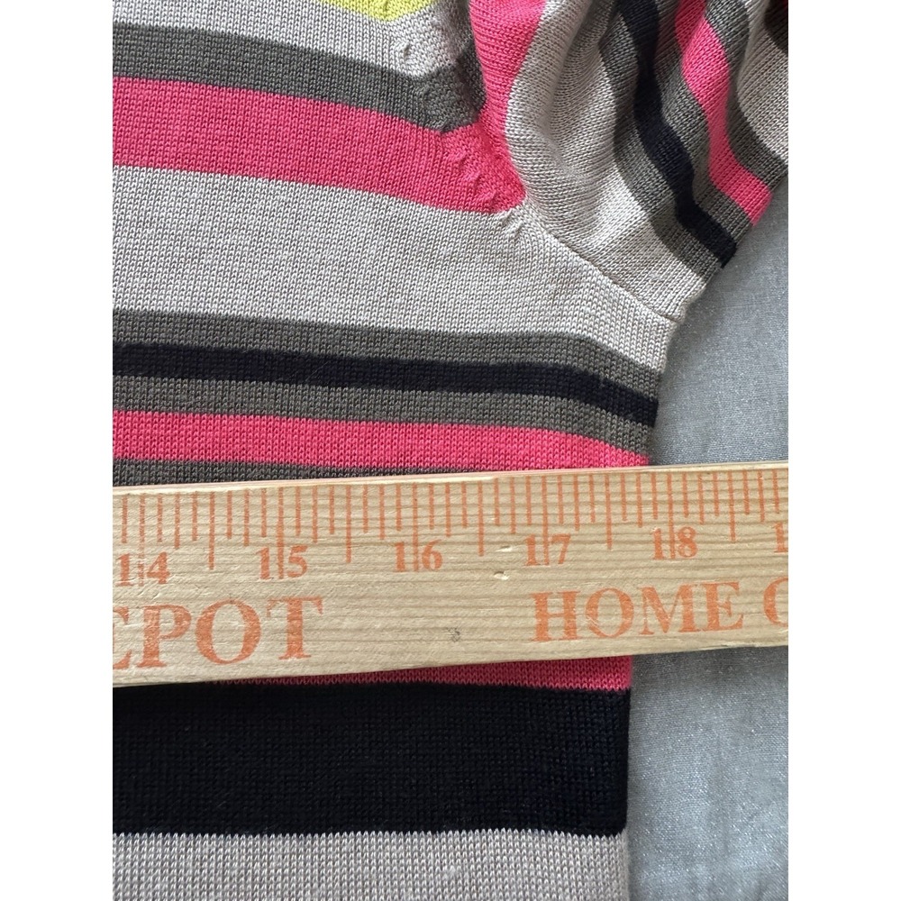 Halogen Striped Button Front Cardigan Sweater Wom… - image 6